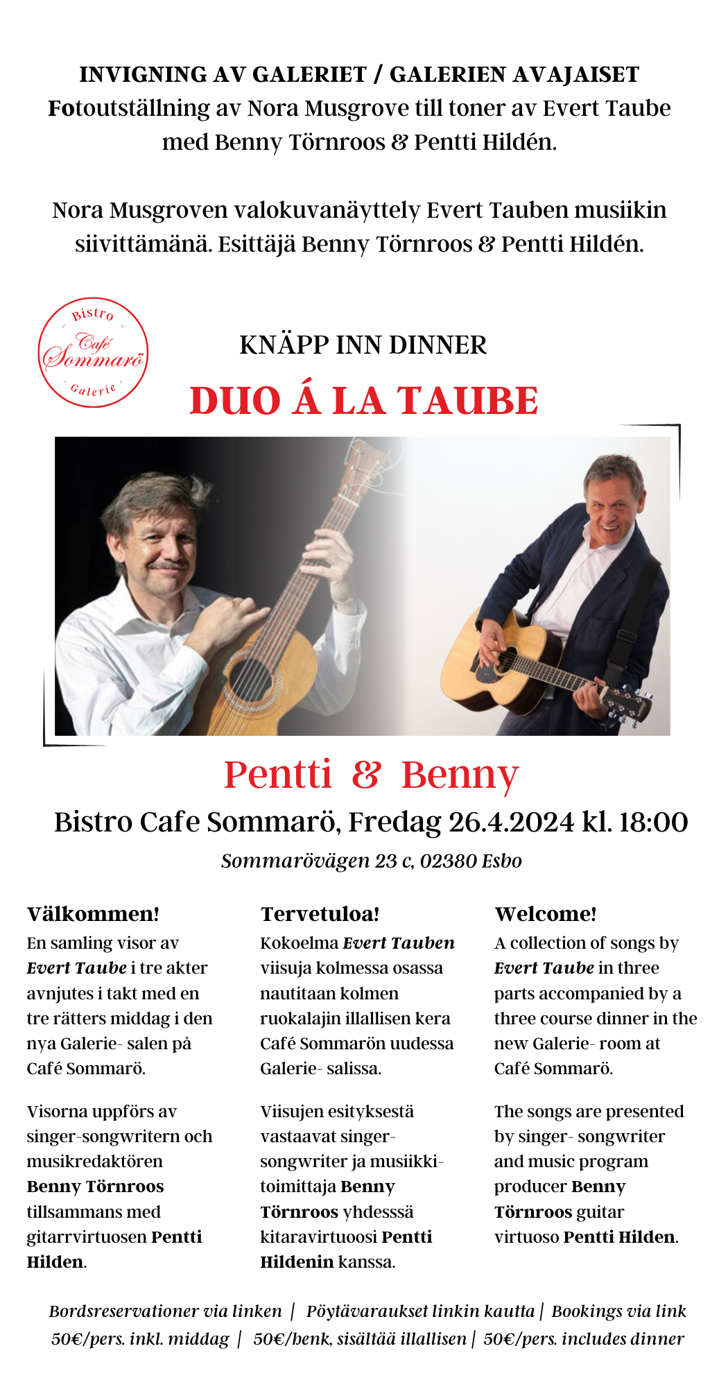 Duo á la Taube - Benny & Pentti (210 x 400 mm)-2